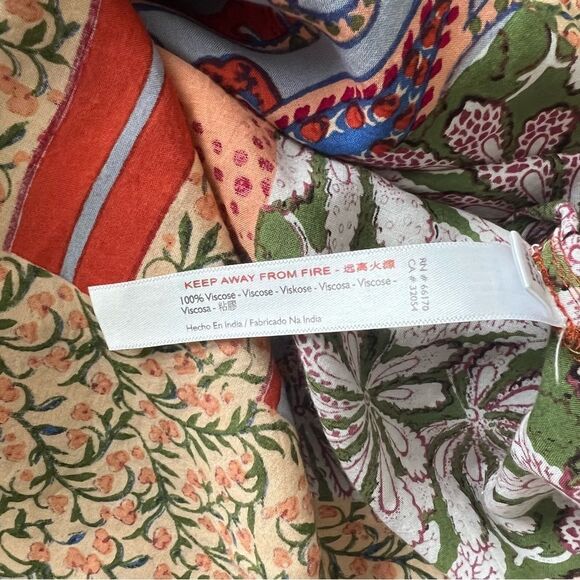 Anthropologie Multicolored Floral Paisley Patterned Blouse - Picture 12 of 13